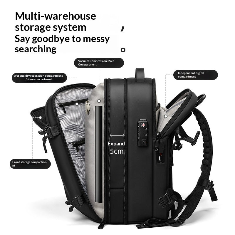Sac à dos comprimé sous vide - Sac à dos portable avec compression Techno