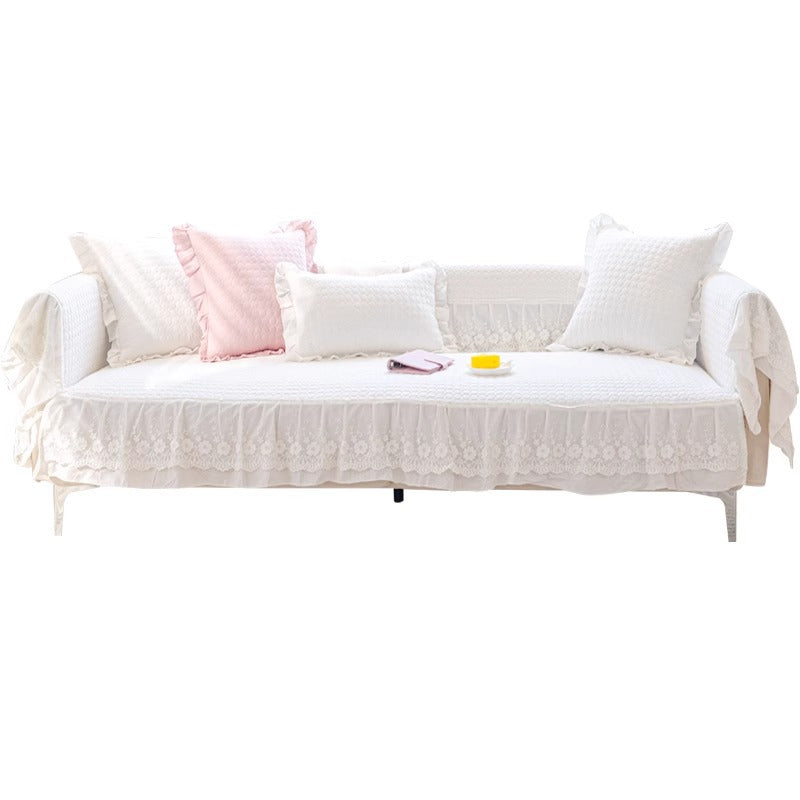 Couverture de canapé en tissu de coton pur tout-saison, non glissante pour toute saison