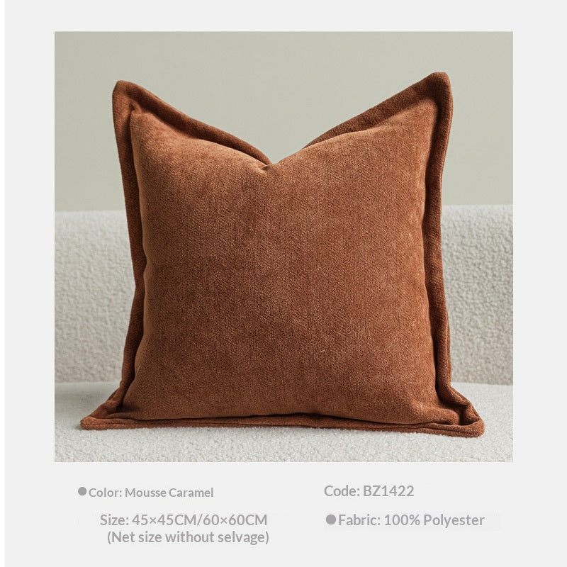 Chenille Coussin à double face Chambre à coucher Lombaire Couverture oreiller