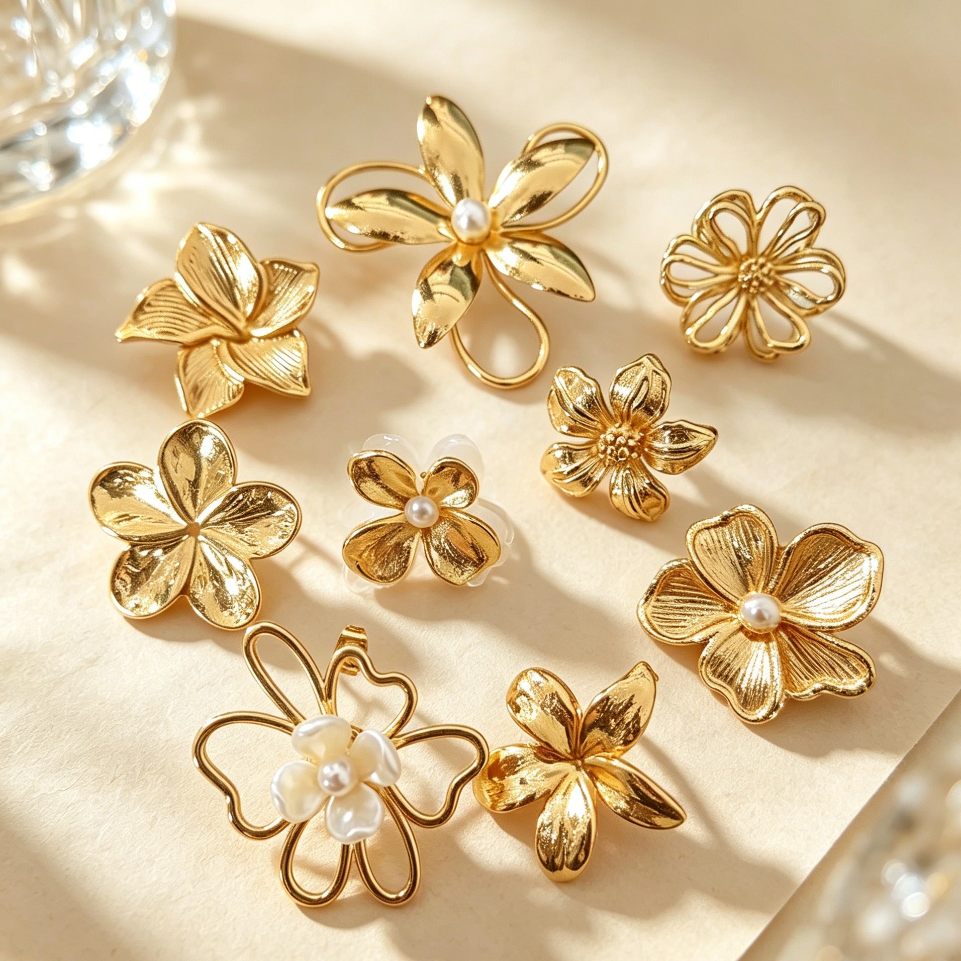Boucles d'oreilles en acier inoxydable à double couche Léger Luxe avec une sensation Premium