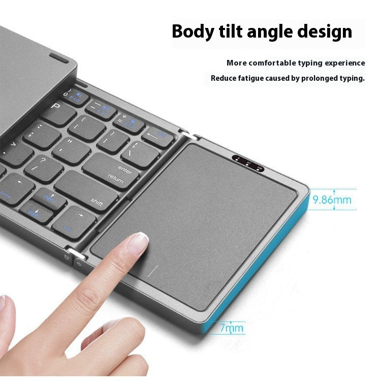 Trois claviers Bluetooth sans fil sans fil Touch Pad portable Tablette portable
