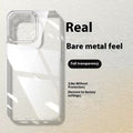 All-inclusive Lens Simple Protective Cover 13 Case de téléphone non jaune transparent sur glace