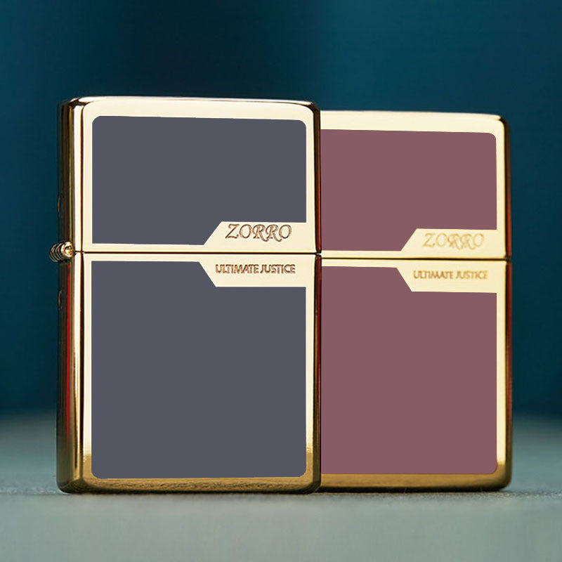 Bloc de couleur de titane Kérosène Lighter Fil Dessin