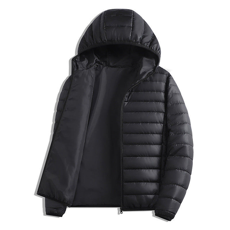 AutomneHiver chaud à capuche lisse coupe-vent étanche Sporty Casual Ribbed Top