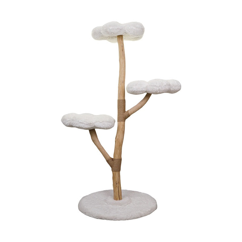 Grand arbre de chat tout-en-un avec une plate-forme de sautLuxury Et pourtant d'économie d'espace en W solide