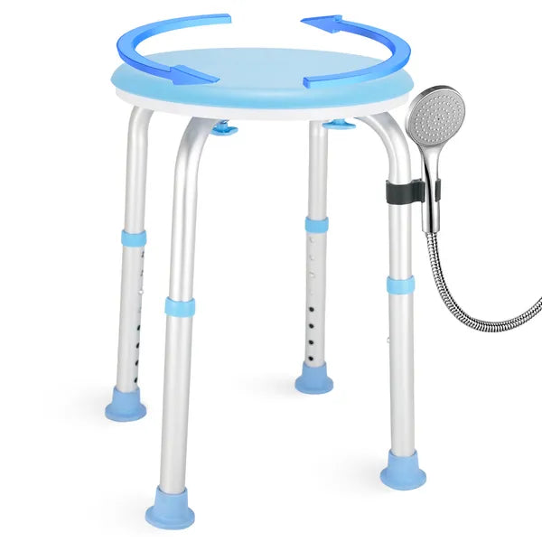 Chaise de douche pivotante pour douche intérieure