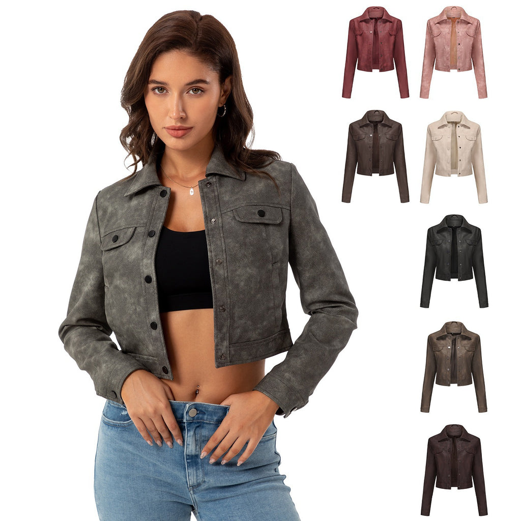 Veste casuale de cardigan multi poche mince
