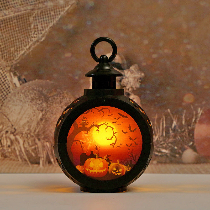 Lanterne d'Halloween Lanterne de jardin d'enfants Lanterne portable Horreur de l'atmosphère Decor