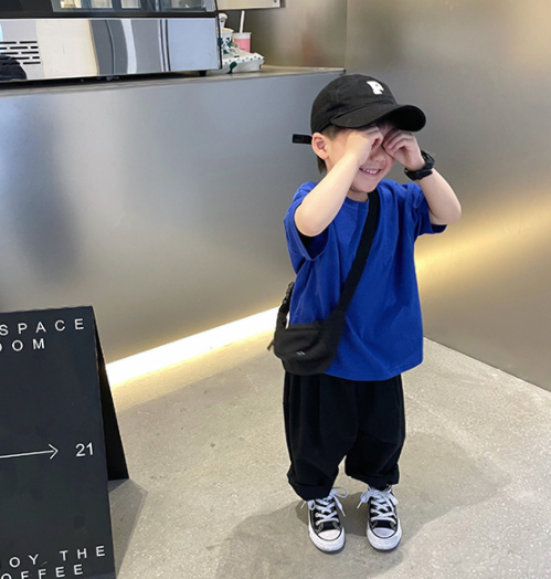 Pantalon casual de poche pour enfants coréens