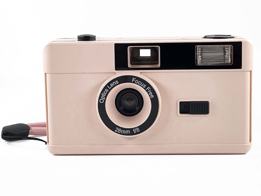 Retro 35MM Film Camera with Flashing Light
