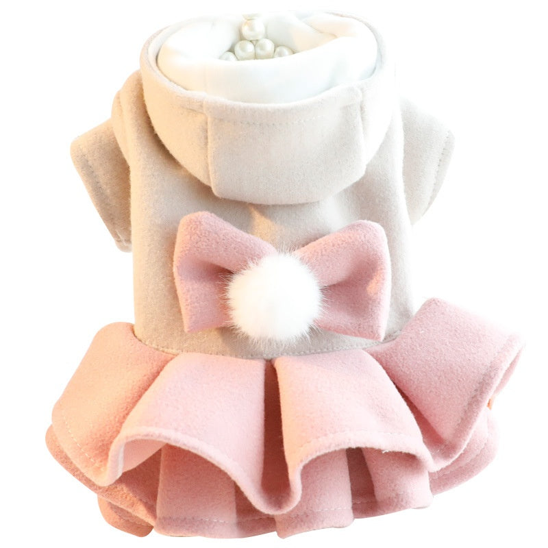 Vêtements de chien Automne et hiver Style épais Cat Princesse