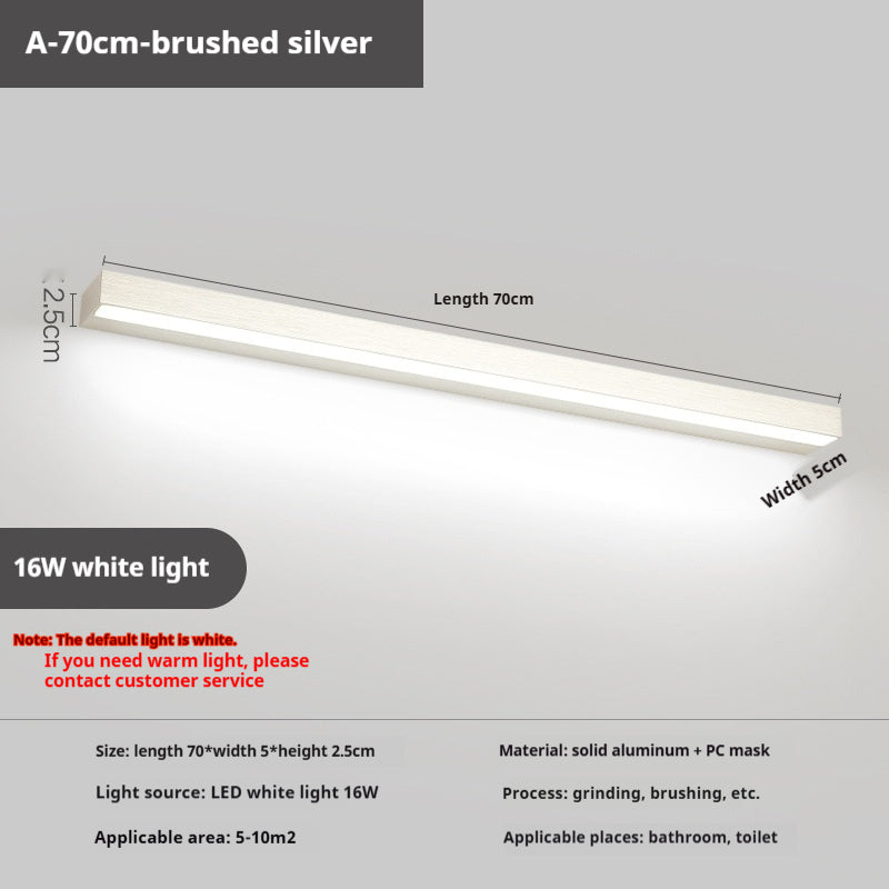 WC spécial sans punch Salle de bain Laver cosmétique miroir lampe murale