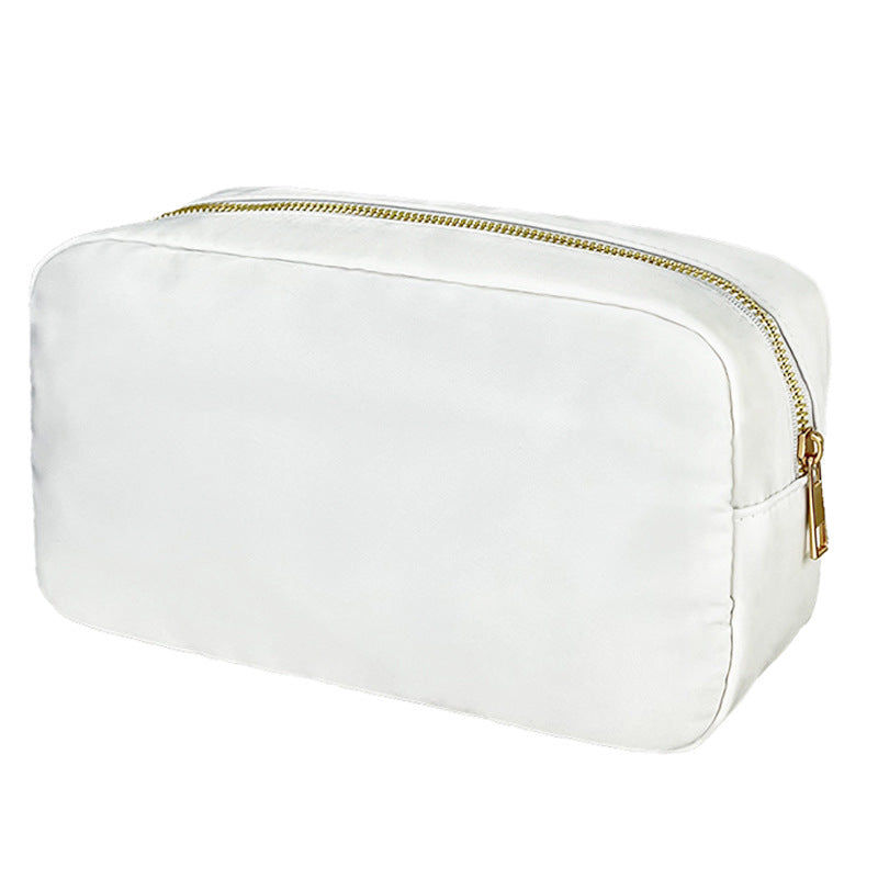 Sac de maquillage en nylon imperméable à l'eau à grande capacité