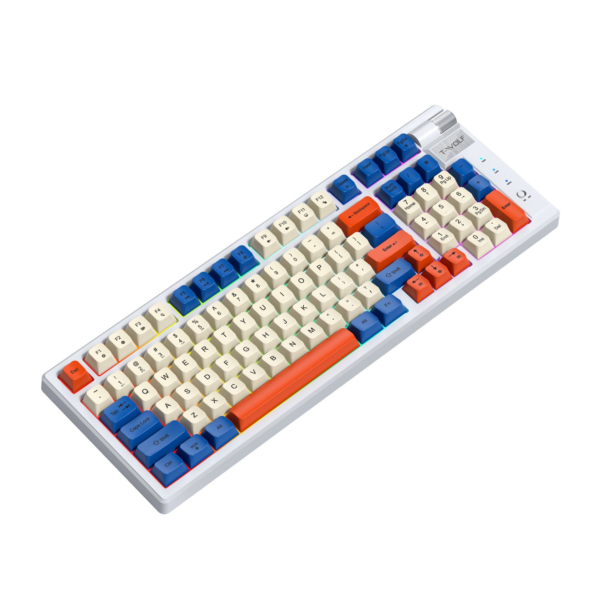 Bluetooth Charger le clavier mécanique de jeu