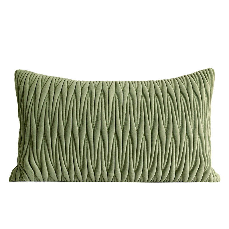 Oreiller lombaire vert Minimiste de style nordique Canapé dossier Coussin