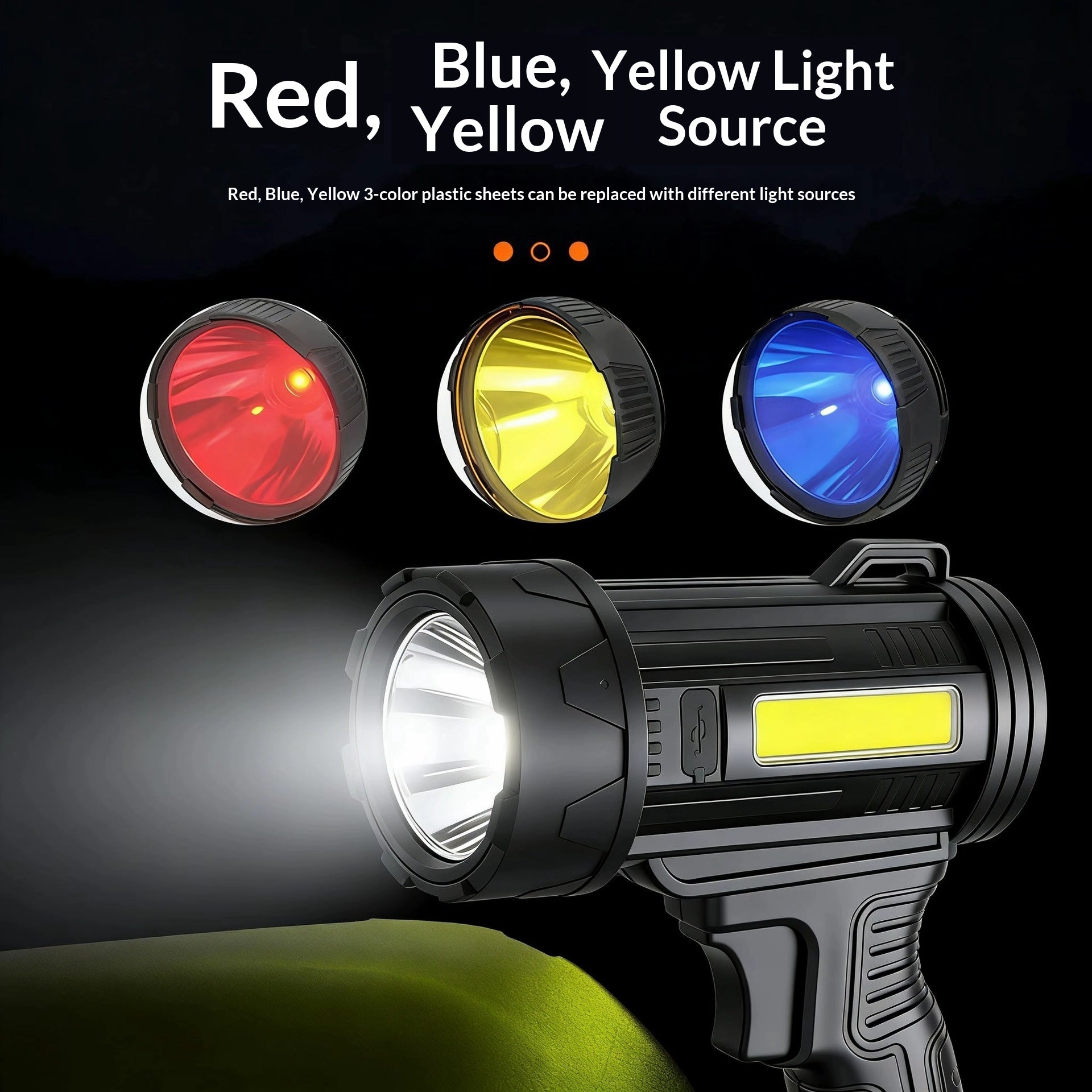 Plein air Multi-fonctionnel Charge de travail Portable Spotlight Lampe minière