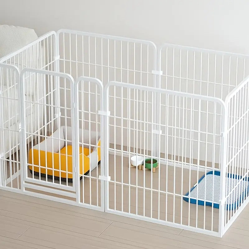 6Panel chien chien chiot Playpen métal intérieur extérieur chien Fence pour petit chien moyen