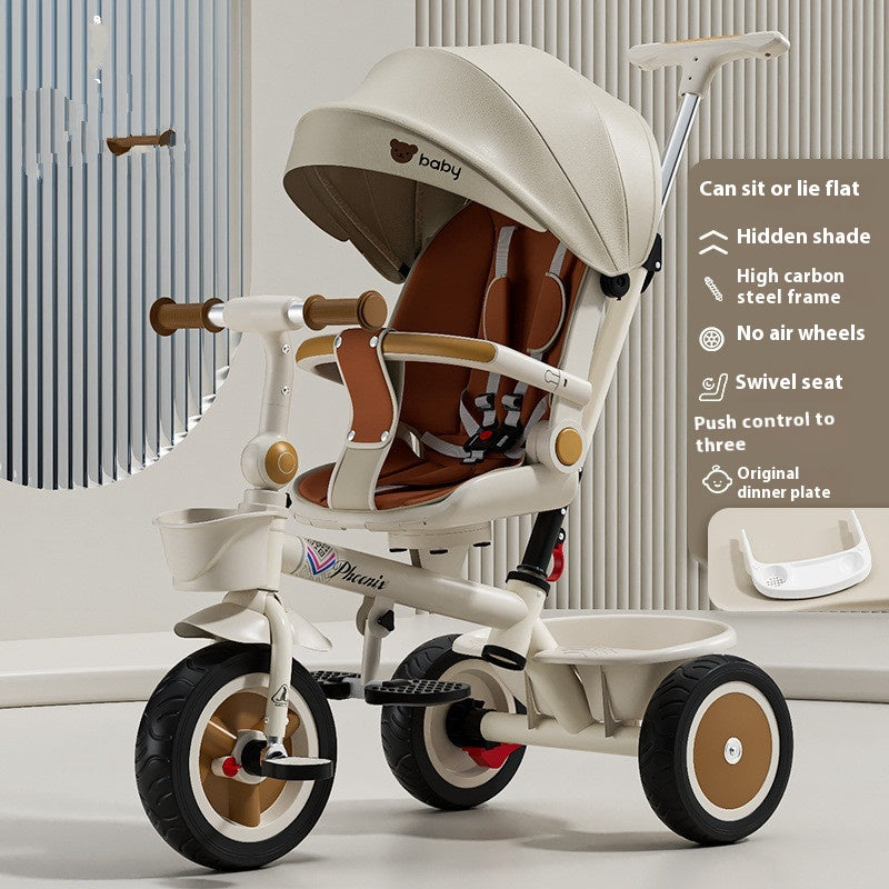 Tricycle Pedal Bébé Voiture Enfants Jouet léger Trolley