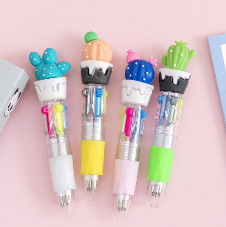 Cute Cartoon Cute Object Four-color Press Ballpoint Pen