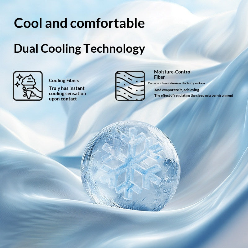 A pair of summer memory foam covers iced