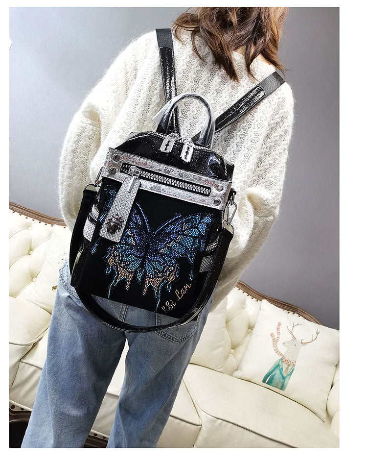 Delicate Strass Personality Sac à épaule papillon