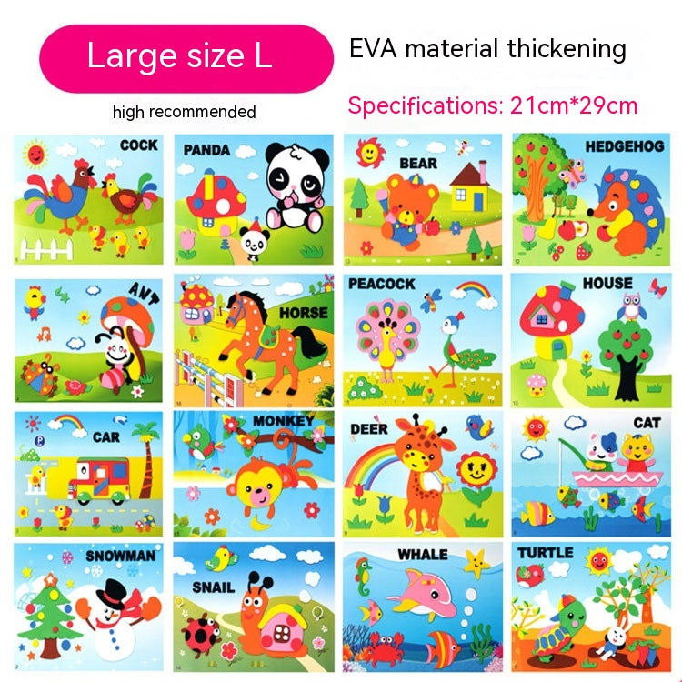 Stickers 3D imprimé créatif pour enfants