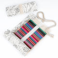 Cas de crayon créatif cas de crayon Plain Starry Sky stylo rideau Roll Crayon cas de couleur plomb