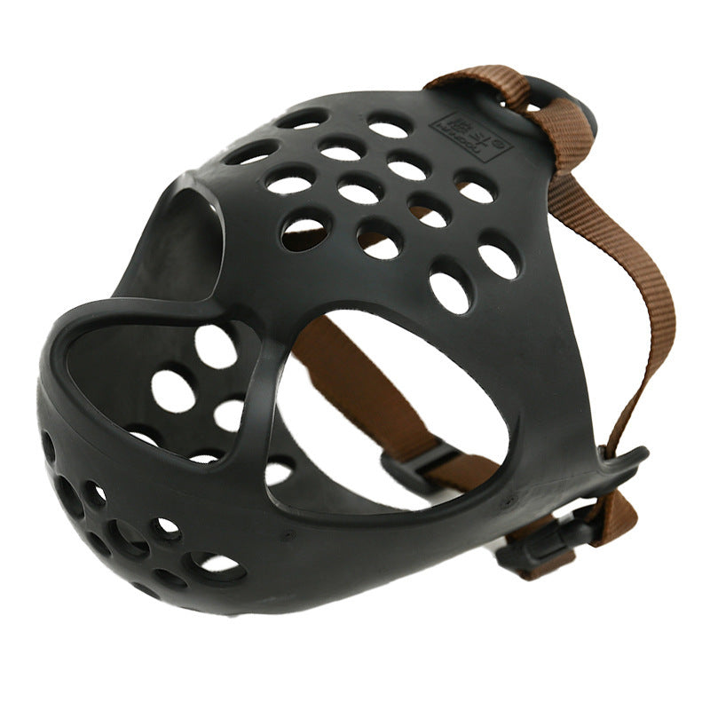 Couvre-dents en caoutchouc souple pour chien Masque anti-acajou