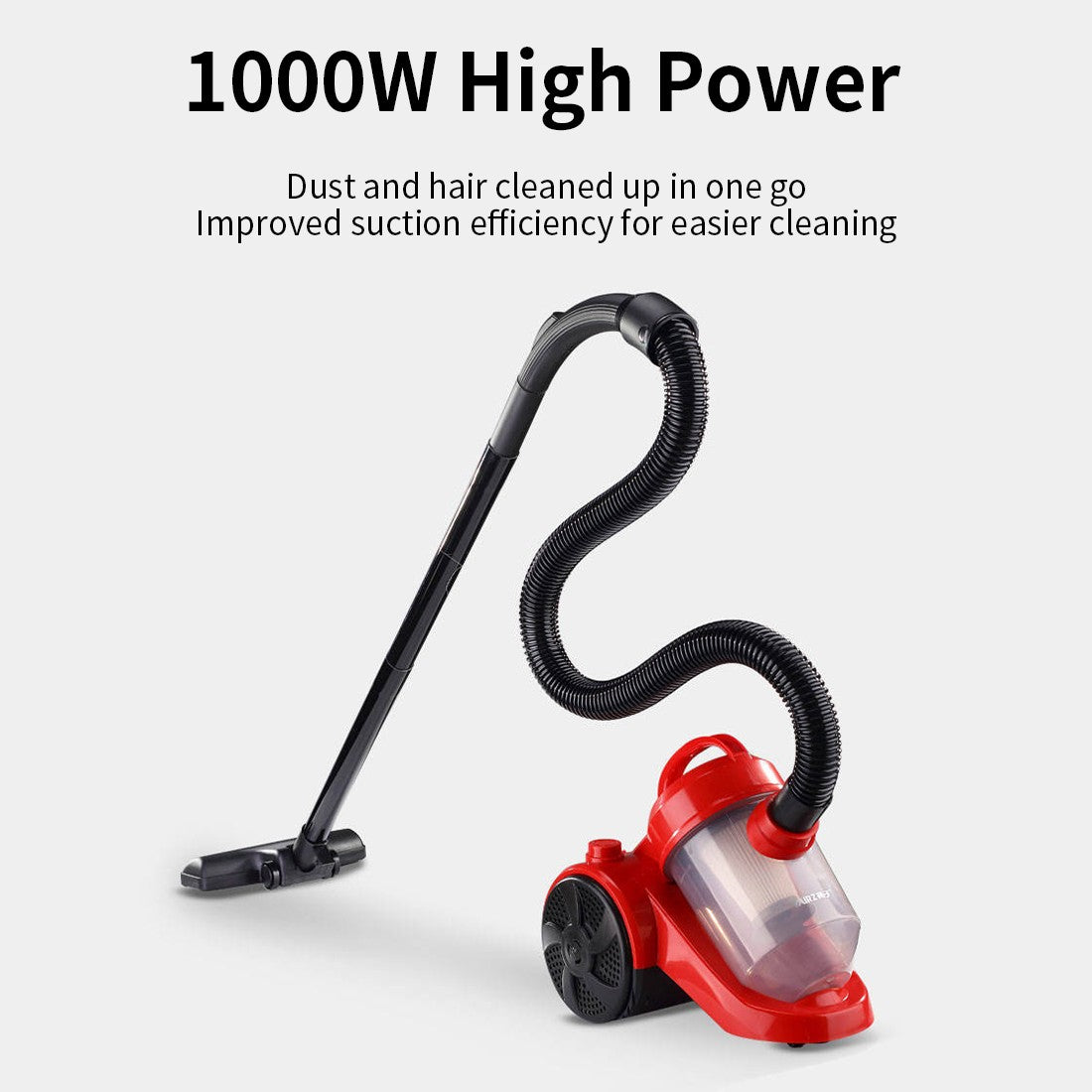 9PCS Red Black Multifunction Vacuum Dust Detector with 100W Motor UK