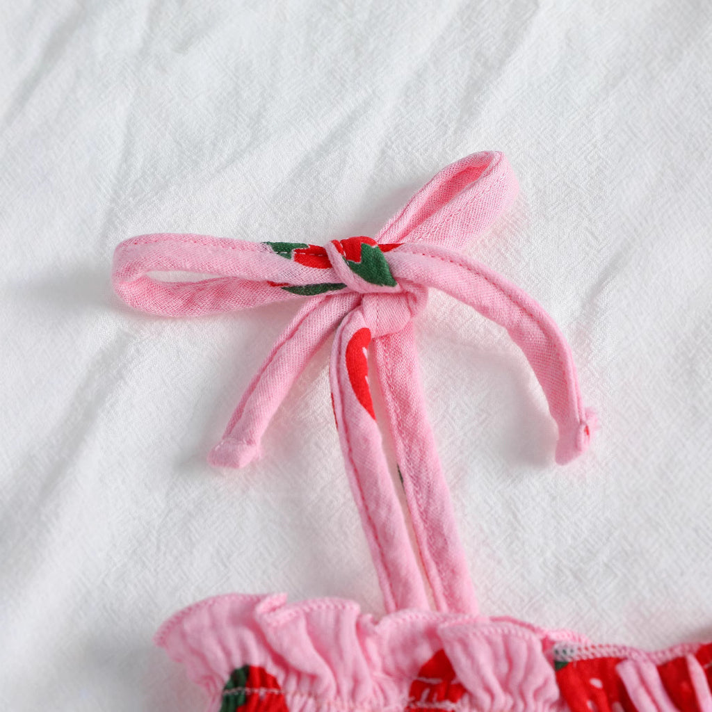 Camisole à nœuds et pantalons imprimés Ensemble de deux pièces de deux pièces
