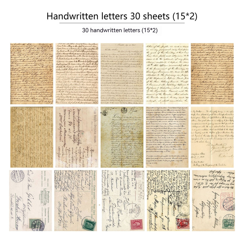 30 Pieces Journal Newspaper Decoration Scrapbook Material Paper