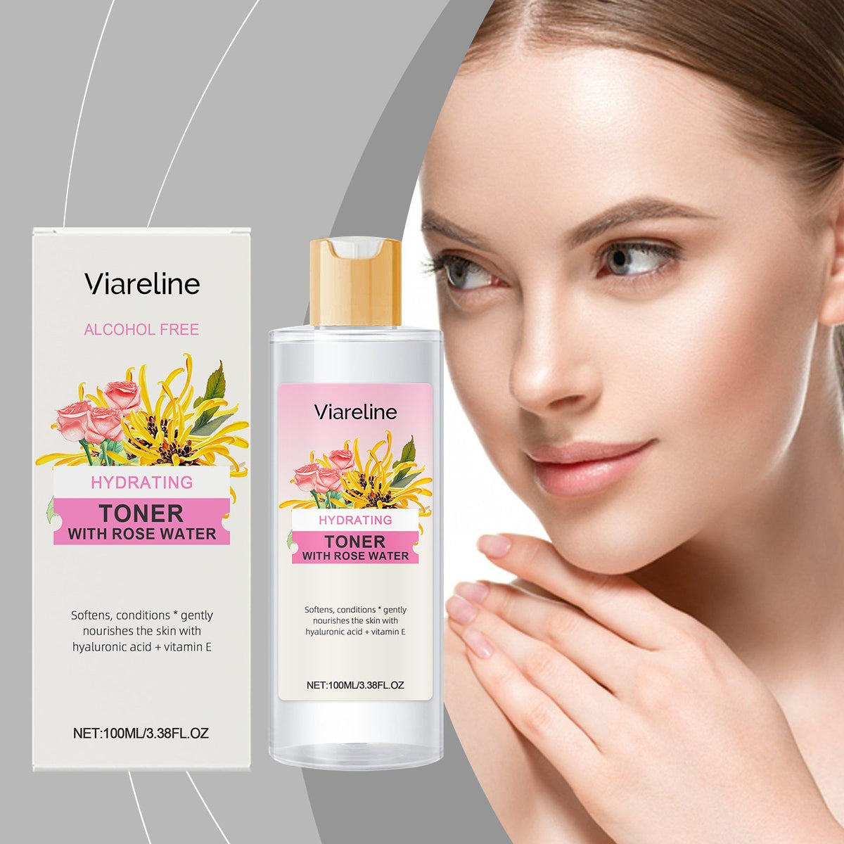 Viareline sorcière Hazel Rose toner visage