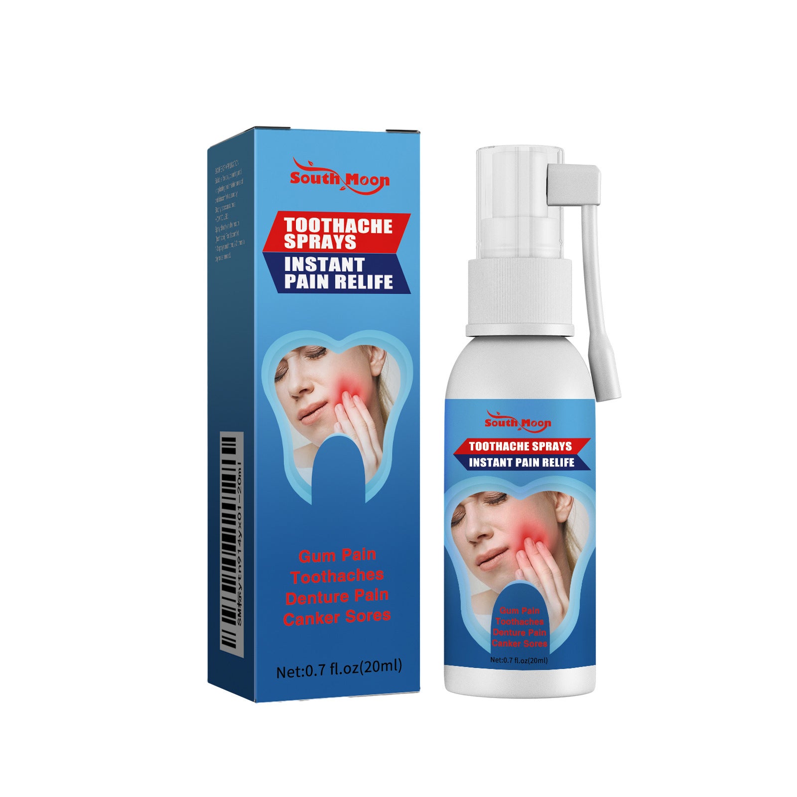 Spray de soins buccodentaires Southmoon apaise le malaise des dents