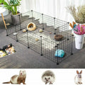 12 Panneaux Pet Dog Playpen Puppy Rabbits Jouer Pen fil métallique Run Cage Crate Fence