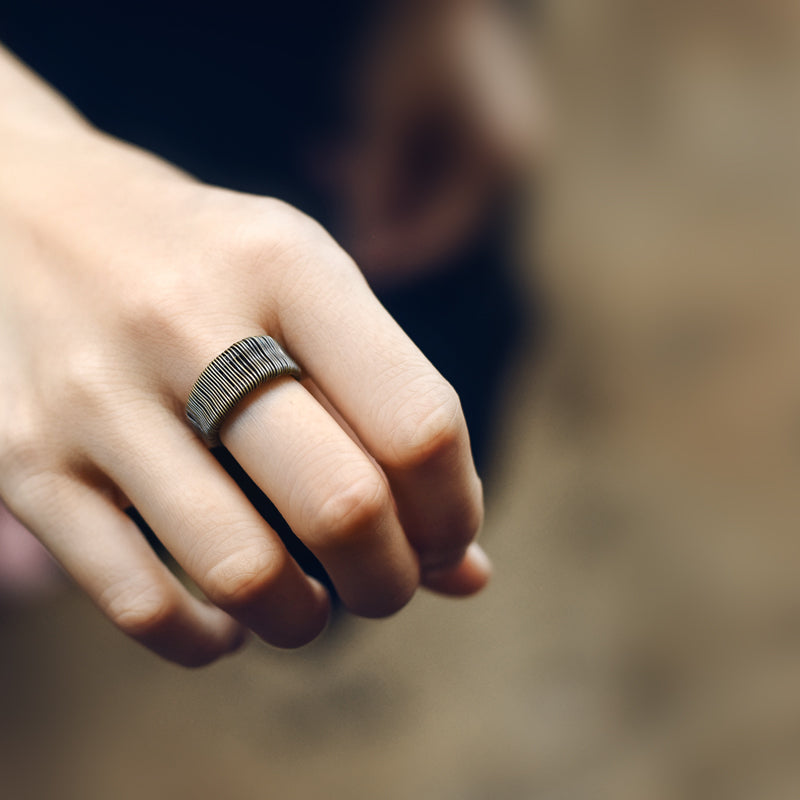 Copper Wire Winding Process Vintage bague personnalisée