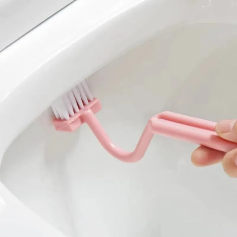 Toilette Courbée Brosse de nettoyage Gap outil Salle de bain Accessoire Long Poignée Wall Mounted Toilette S