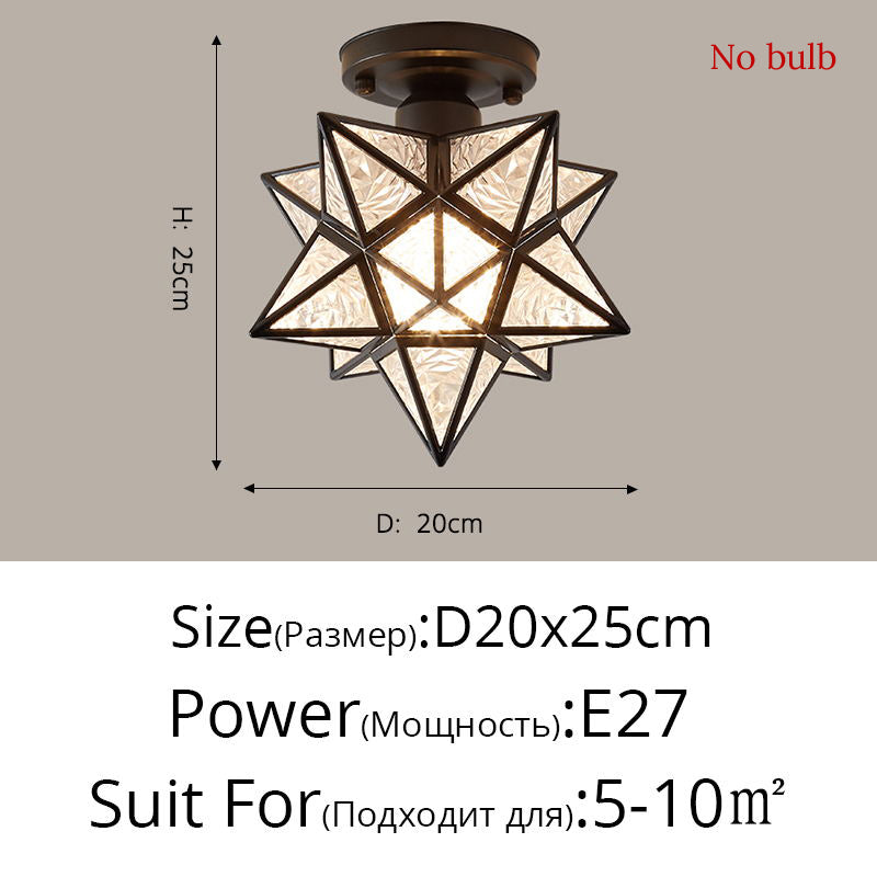 Lampe de plafond Nordic Creative Five Star