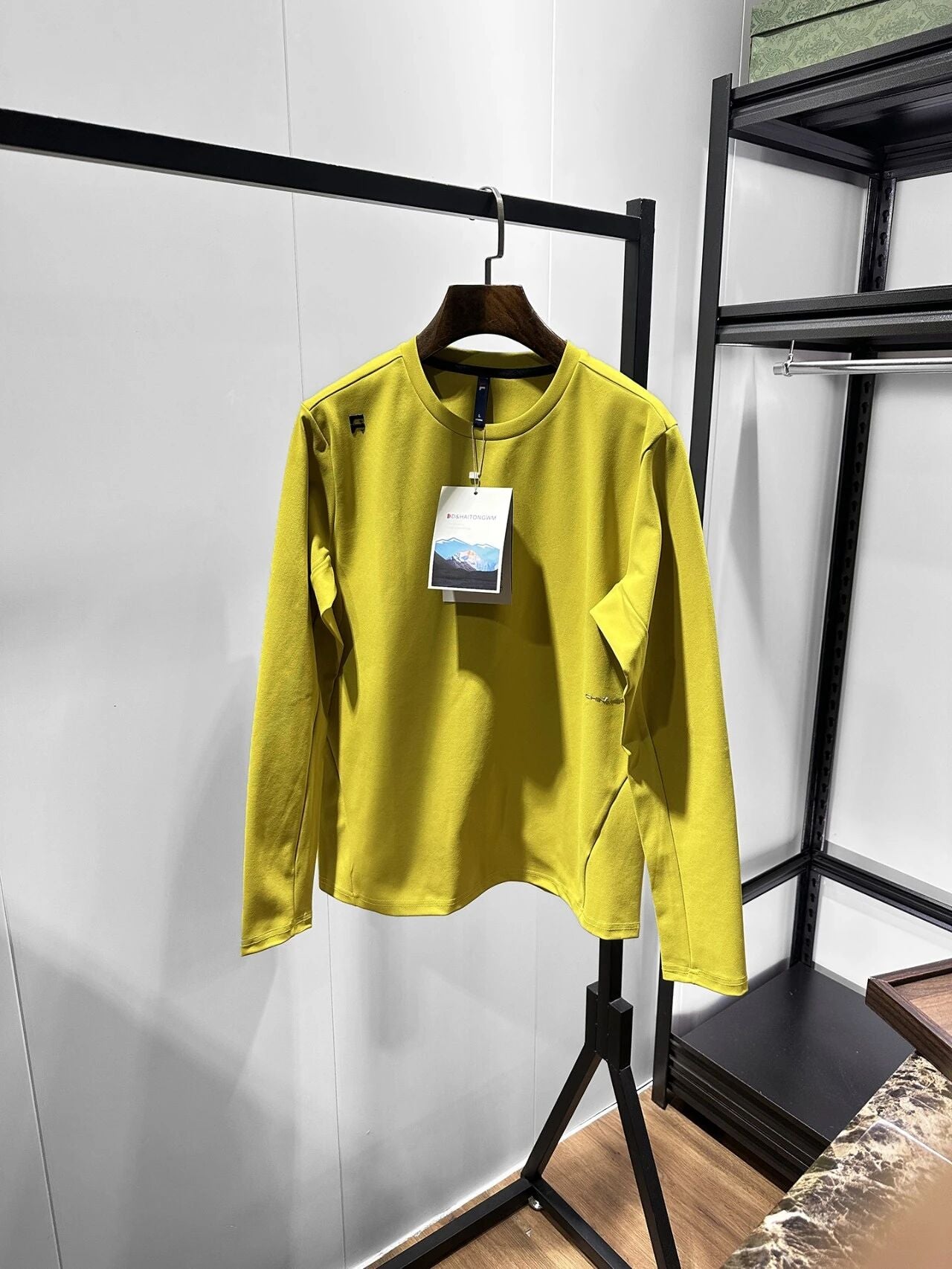 T-Shirt à manches longues et à sec rapide, cou d'équipage pour hommes