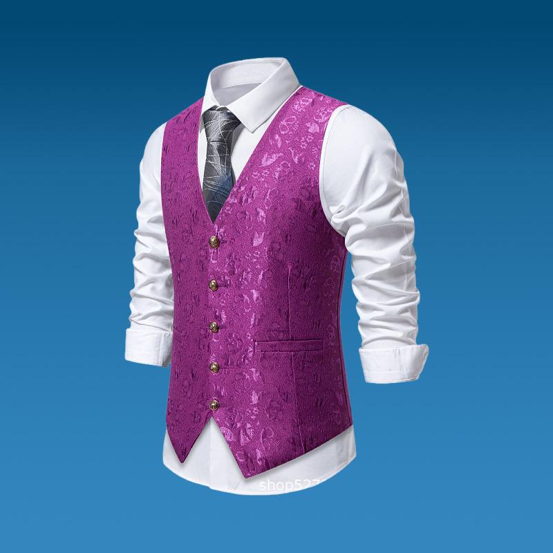 Veste de costume Jacquard pour homme - Veste de costume de soirée de mariage