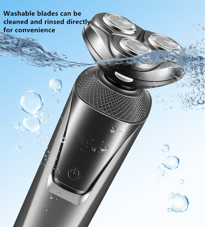 Électrique barbe Nez d'oreille Trimmer Hommes Rasoir Rasoir imperméable Pop-Up humide sans fil sec