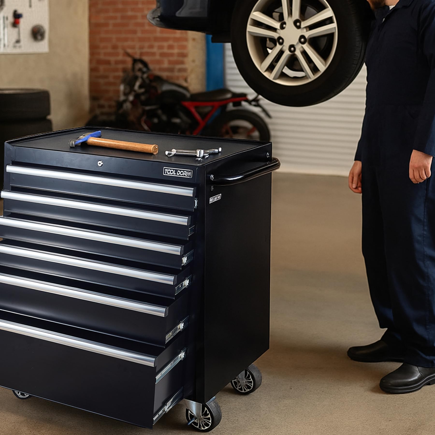 Uniquement pour l'expédition sur waybill 36 pouces 8-drawer Tool Cabinet empilable TT3606