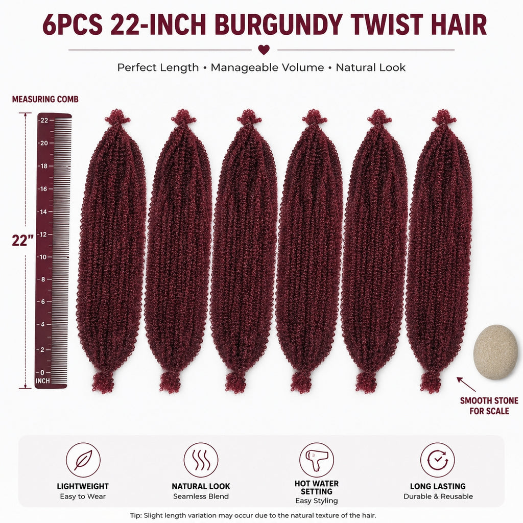22 pouces doux printemps Afro Twist cheveux pré-séparés printemps TwistPour doux faux locs Crochet