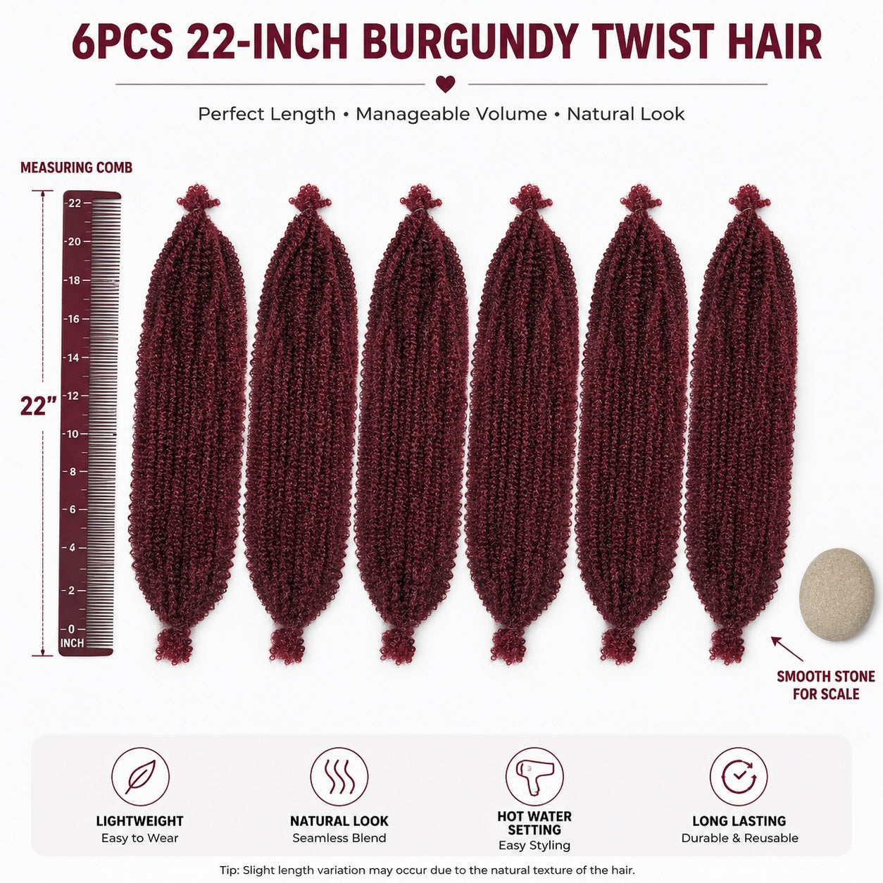 22 pouces doux printemps Afro Twist cheveux pré-séparés printemps TwistPour doux faux locs Crochet