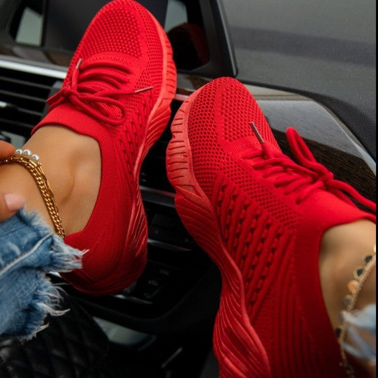 Femmes Sneaker Bas épais Solid Couleur Chaussures papa