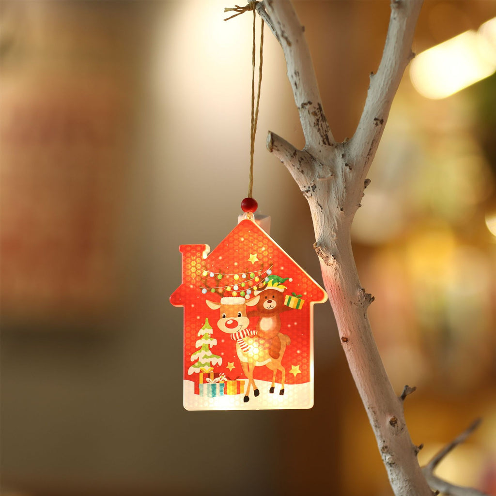 Décoration de Noël Pendentif lumière de nuit bar boutique fenêtre Holiday Tree dress-up fournitures Sc