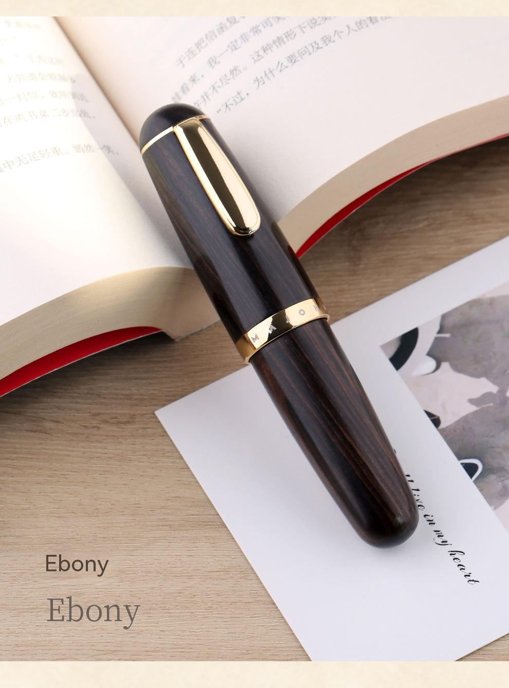 Stylo d'encre de bois massif fine pointe mignon Chubby Stylo court