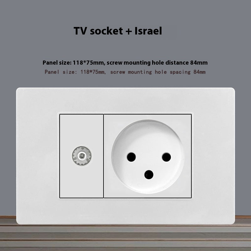 118 Type blanc 16A panneau de chaussettes Israël
