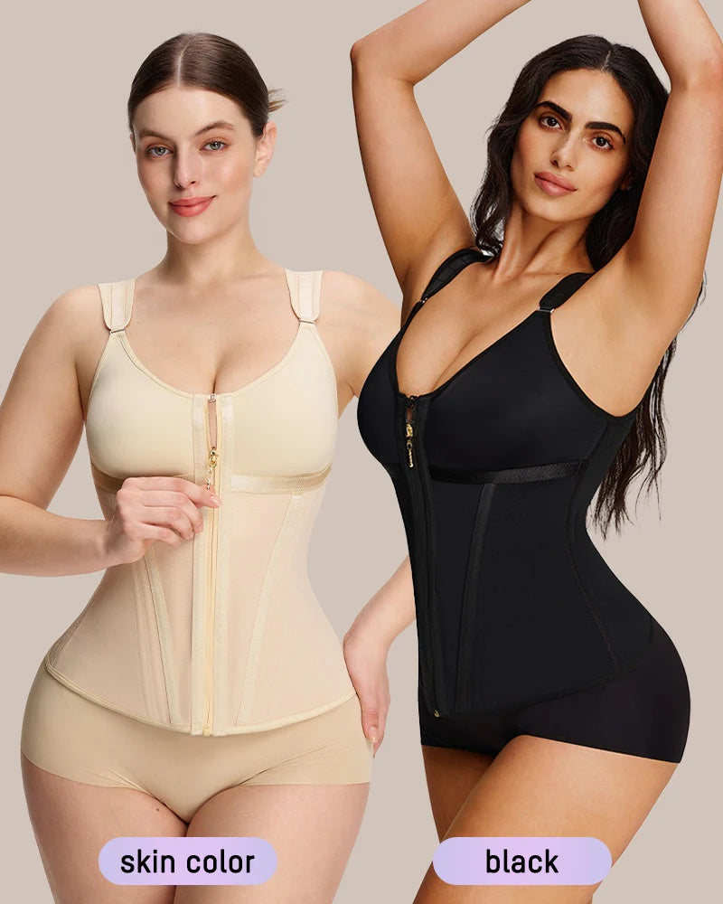 Double-Layer Tummy Control Waist Shaper Girdle avec Bra