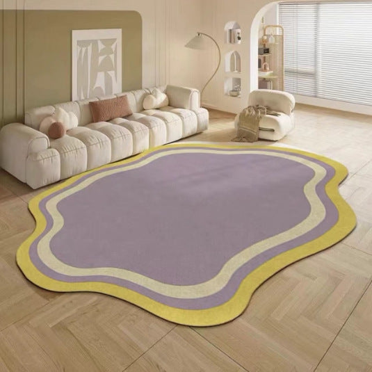 Rug Mat côté de lit à usage de maison crème style tapis de sol