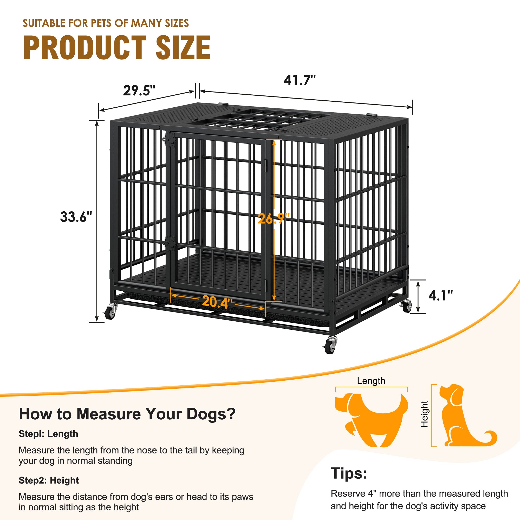 Crate de chiens lourds